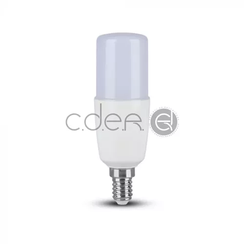 Bec LED 9W E14 T37 Plastic Alb cald | V-TAC