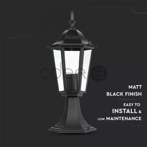 Lampa de gradina E27 30cm Negru mat | V-TAC