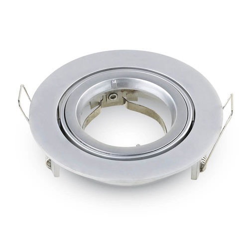 Carcasă pentru spoturi LED GU10 Rotundă, Gri argintiu | V-TAC