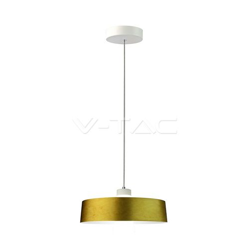 Pendulă LED 7W (Acrilic) - Abajur auriu Ø340 Lumină caldă