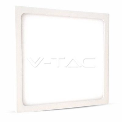 12W Panou LED, Montaj la suprafață, Premium, Pătrat Alb natural | V-TAC