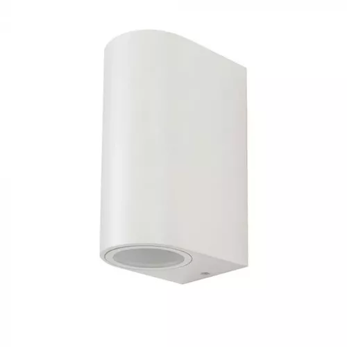 Lampă de perete rotundă corp alb cu iluminare 2 Way IP46 | V-TAC