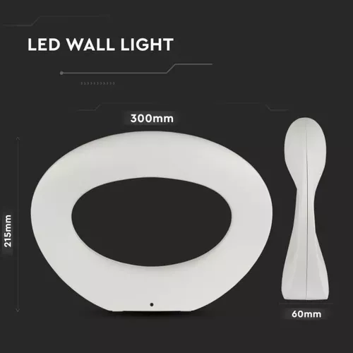 Lampă LED de perete 10W Corp Alb 3000K | V-TAC