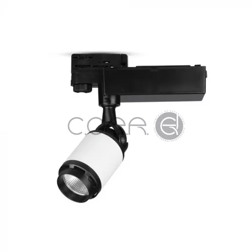 25W Lampă LED pe șină Corp Negru/Alb Alb rece | V-TAC