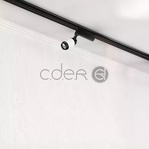 35W Lampă LED pe șină Corp Negru/Alb Alb rece | V-TAC