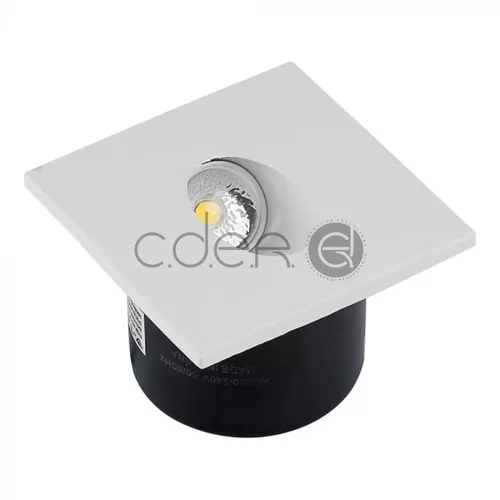 3W LED Steplight Pătrat, Alb cald | V-TAC