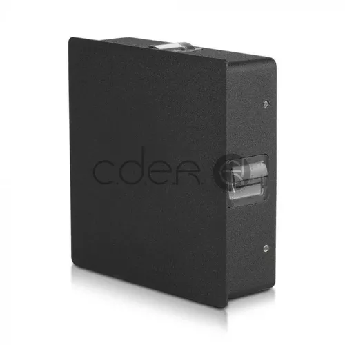 4W Lampă de perete LED Corp negru pătrat Alb neutru IP65 | V-TAC