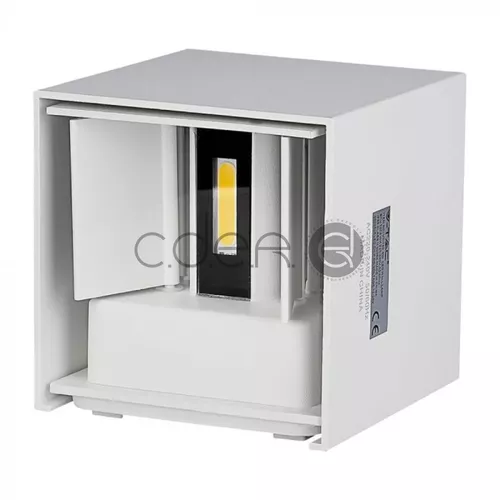 6W Aplică LED Corp Alb Pătrat IP65 Alb natural | V-TAC