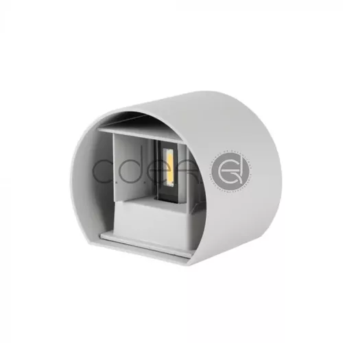 6W Аplică LED Bridglux Chip Corp Gri Rotund Alb cald | V-TAC