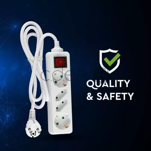 Adaptor 4 Prize întrerupător Alb | V-TAC