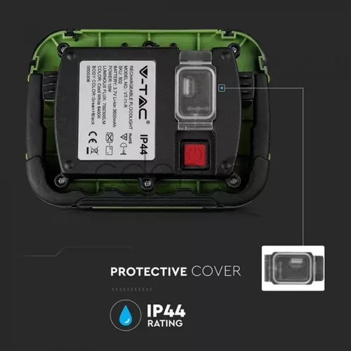 10W Proiector LED Reîncărcabil Cip SAMSUNG IP44 4000K | V-TAC