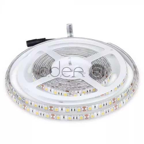 Bandă LED SMD5050 - 60 LED, Alb cald, IP65 | V-TAC