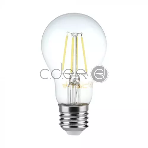 Bec LED - 10W Filament Patent E27 A67, Alb rece | V-TAC