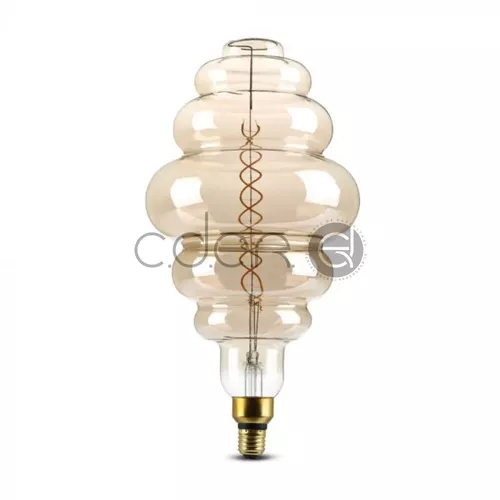 Bec LED 8W Filament Dublu Aspect Fumuriu E27 S200 Dimabil 2000K | V-TAC