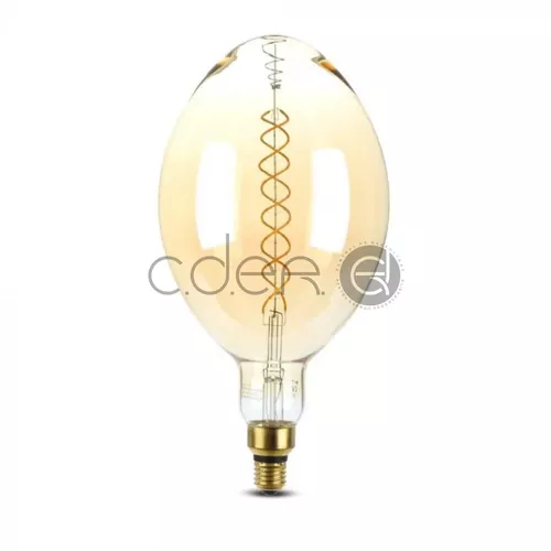 Bec LED 8W Filament Dublu E27 BF180 Aspect Chihlimbar Dimabil 2000K | V-TAC