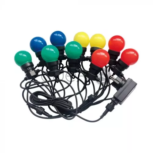 Ghirlandă Luminoasă LED 10m. 20 x 0.5W EU Becuri RGBY | V-TAC