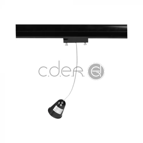 Hanging Track Light Kit 1M/4Line Negru | V-TAC