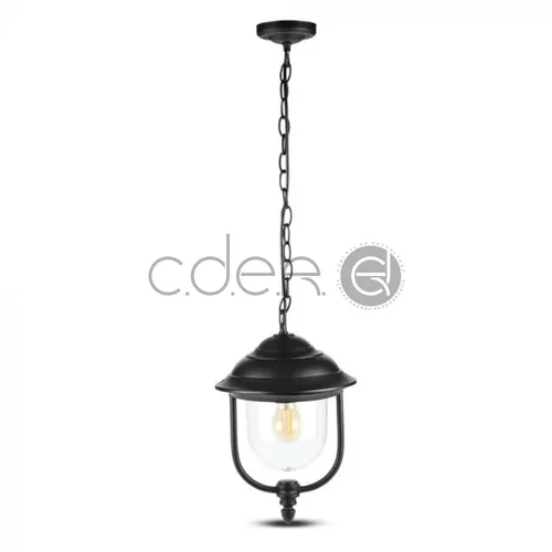 Lampă de grădină de tavan corp Negru 1 x E27 | V-TAC