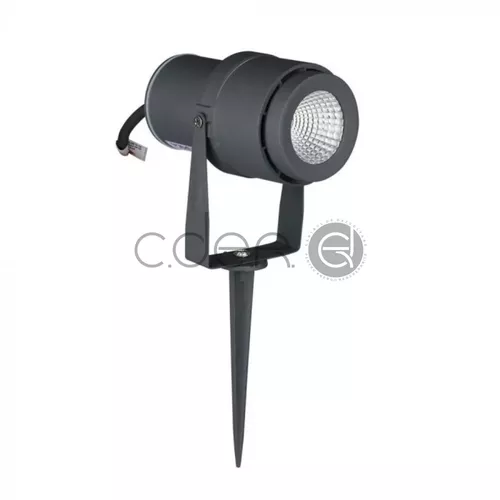12W LED Lampă grădina țepușă Corp Gri 4000K | V-TAC