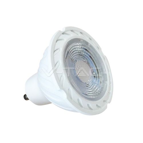 Reflector LED cu Cip SAMSUNG - GU10 7W Plastic SMD cu lentilă 4000K