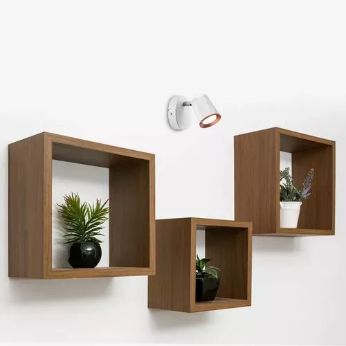 Lampă de perete LED de 6W corp alb Lumină caldă | V-TAC