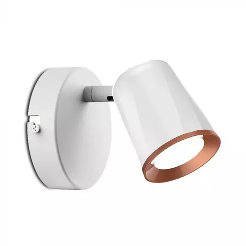 Lampă de perete LED de 6W corp alb Lumină caldă | V-TAC