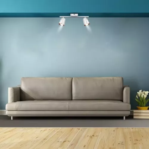 Lampă de perete LED cu 2 reflectoare de 6W fiecare corp alb Lumină neutră | V-TAC