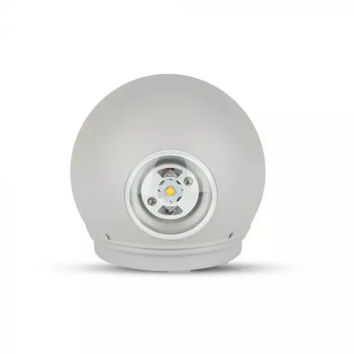 Lampă LED 6W Rotundă cu Corp Gri IP65 3000K | V-TAC