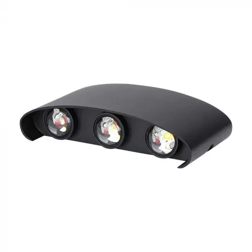 Lampă LED 6W Pentru Perete Sus&Jos Nisip Negru IP54 4000K | V-TAC