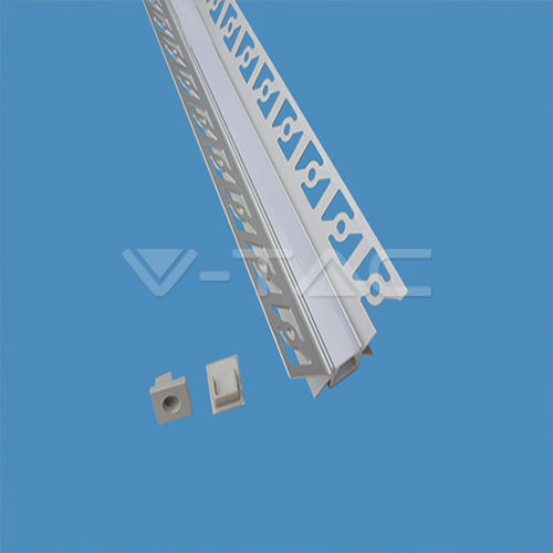 Set Profile de Aluminu din Gips Colț Interior aspect lăptos 2000mm
