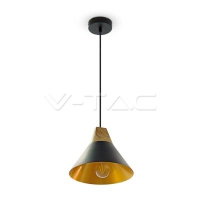 Pendul modern, parte superioară din lemn, negru, Ф250