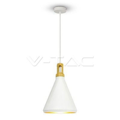 Pendul modern, parte superioară din lemn, alb, Ф250