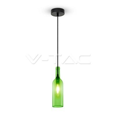 Pendul din sticlă, verde