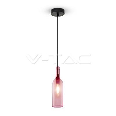 Pendul tip sticlă, roz