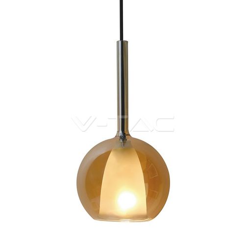 Pendul din Sticlă Dubla Amber+Alb Ф250mm