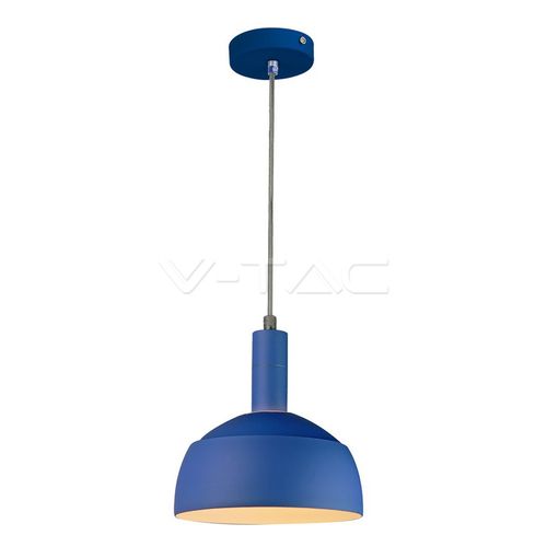 Suport Pendul de plastic E27 Cu margine de aluminium Albastru