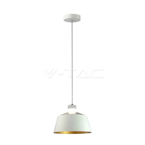 Pendulă LED 7W (Acrilic) - Abajur alb Ø250 Lumină neutră