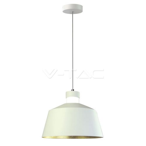 Pendulă LED 7W (Acrilic) - Abajur alb Ø250 Lumină caldă