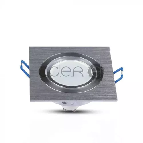 Carcasă pentru spoturi LED GU10, Pătrat, Aluminiu | V-TAC