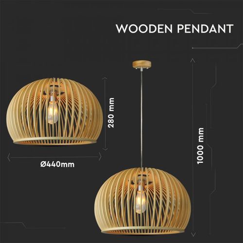 Pendul din Lemn Rotund D440 x H280mm
