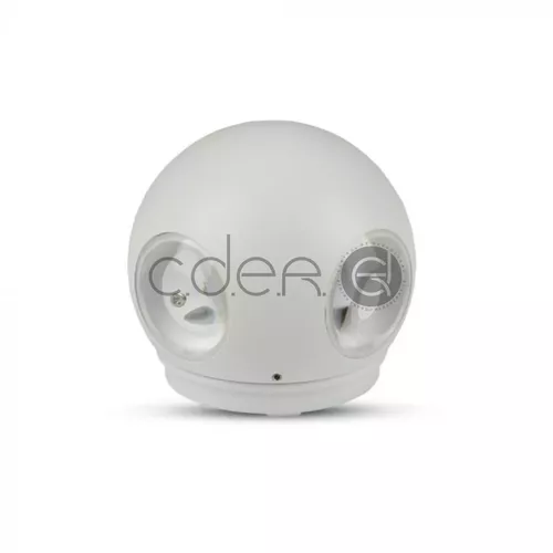 Lampă de perete 4W LED Corp Alb Rotund 4000K IP66 | V-TAC