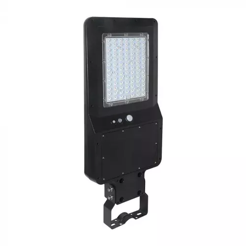 Lampă stradală solară lED, 40W, corp negru, 4000K, 120lm/W | V-TAC