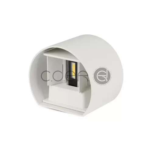 6W Aplică LED Corp Alb Rotund IP65 Alb cald | V-TAC