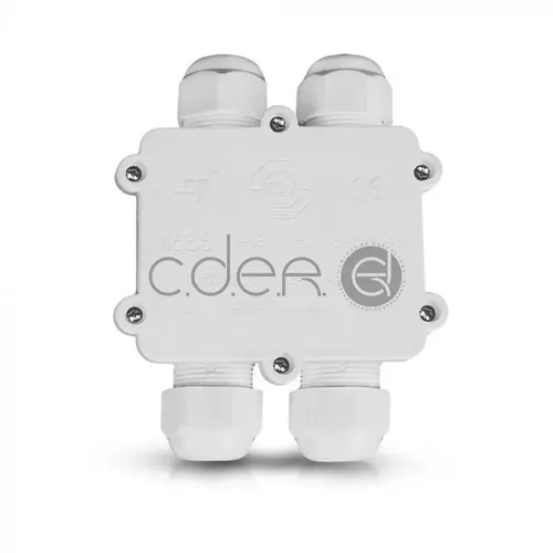 Accesoriu conexiuni impermeabil alb 4 pini 8-12mm IP68 | V-TAC