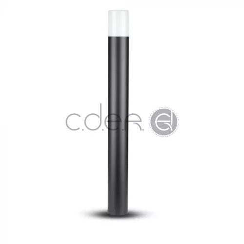 Lampă de grădină GU10 Corp Rotund Aluminiu Negru Black 80x80x500mm IP54 | V-TAC