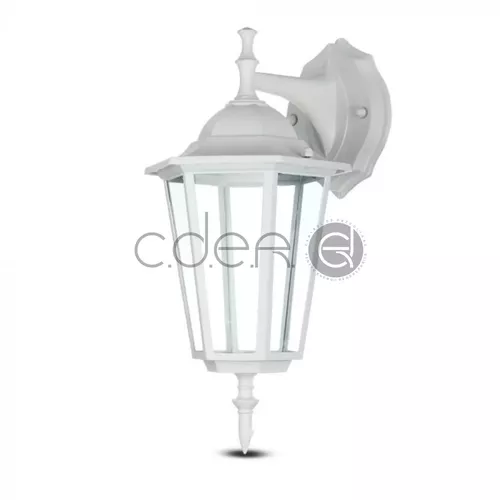 Lampa de gradina, prindere perete, E27 Alb mat | V-TAC