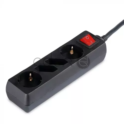Adaptor 4 Prize întrerupător Negru | V-TAC