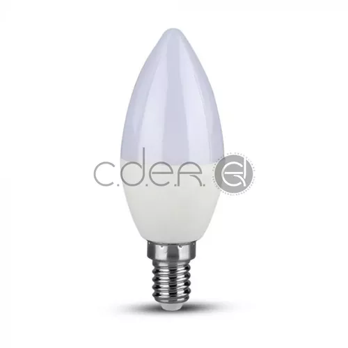 Bec LED Cip SAMSUNG 7W E14 Plastic Lumânare 6400K | V-TAC