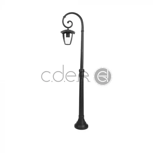 Lampa de gradina 1xE27 1365mm IP44 Negru | V-TAC