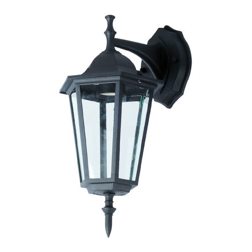Lampa de gradina, prindere perete, E27 Negru mat